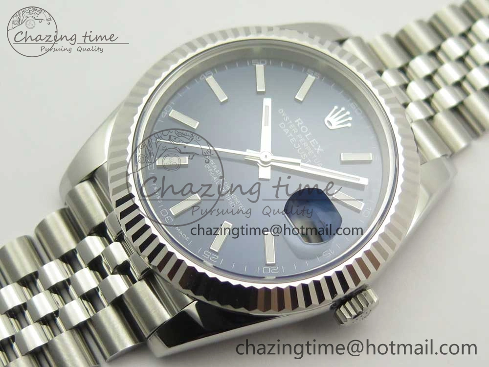 TopPick DateJust 41 126334 ARF 1:1 Best Edition 904L Steel Blue Dial on Jubilee Bracelet A 3254