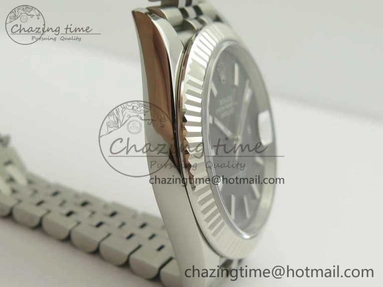 Efficient DateJust 41 126334 ARF 1:1 Best Edition 904L Steel Gray Dial on Jubilee Bracelet A 3255