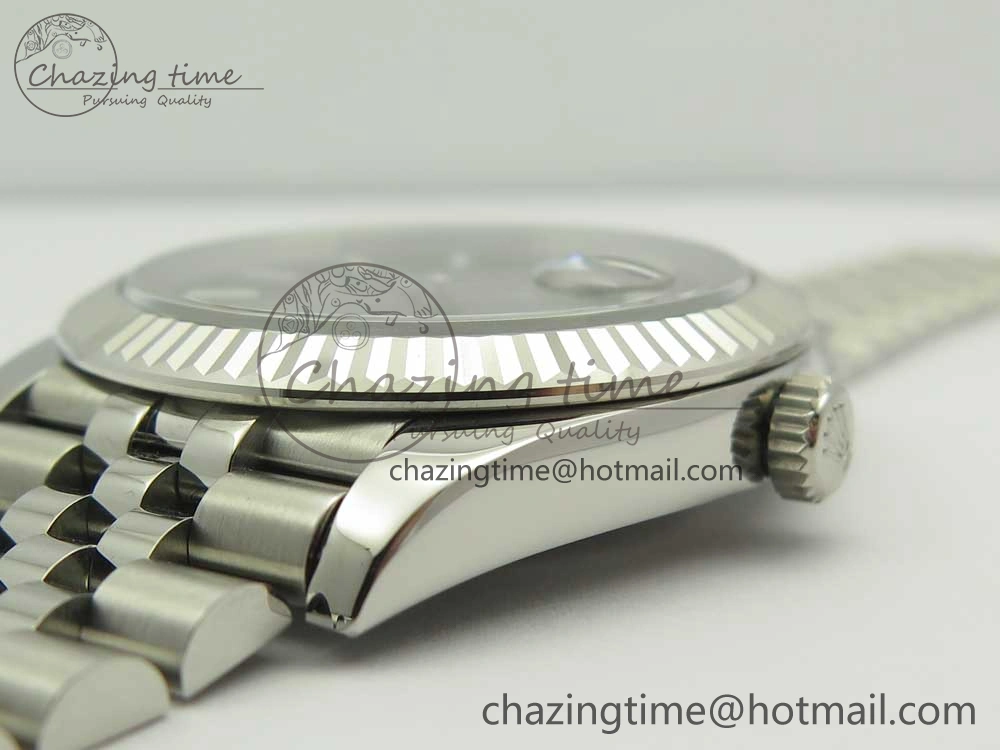 Efficient DateJust 41 126334 ARF 1:1 Best Edition 904L Steel Gray Dial on Jubilee Bracelet A 3255