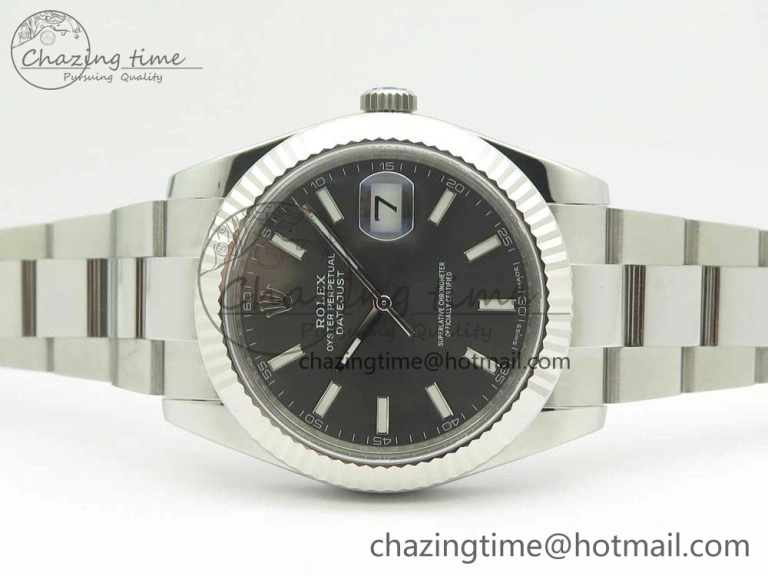 DateJust 41 126334 ARF 1:1 Best Edition 904L Steel Gray Dial on Oyster Bracelet A TechFriendly 3314