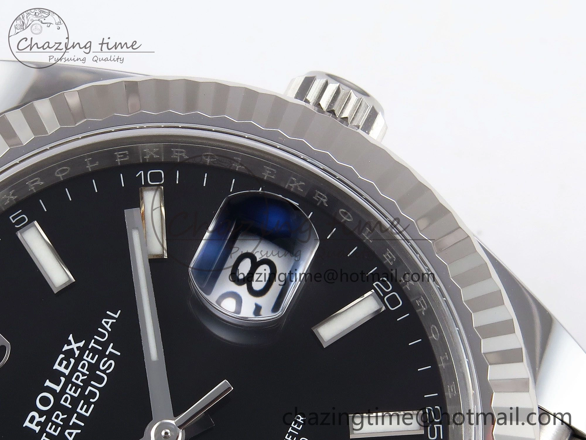 Breathable DateJust 41 126334 C+F 1:1 Best Edition 904L Steel Black Dial on SS Jubilee Bracelet VR 1387