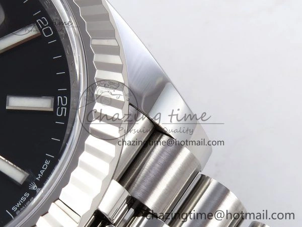 Breathable DateJust 41 126334 C+F 1:1 Best Edition 904L Steel Black Dial on SS Jubilee Bracelet VR 1387
