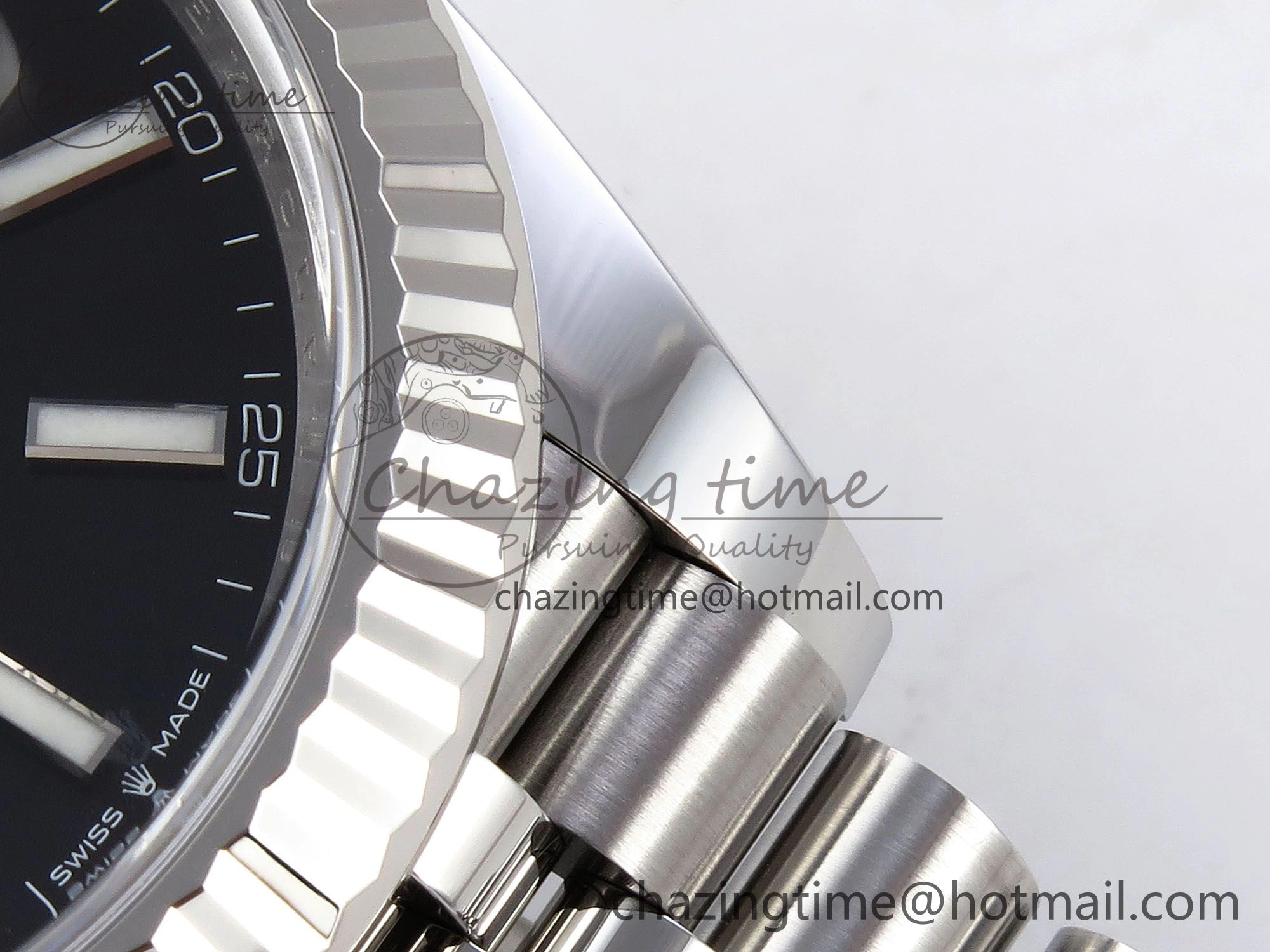 Breathable DateJust 41 126334 C+F 1:1 Best Edition 904L Steel Black Dial on SS Jubilee Bracelet VR 1387