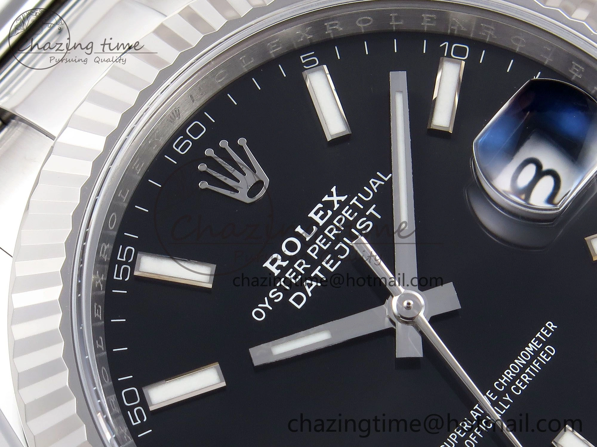 DateJust 41 126334 C+F 1:1 Best Edition 904L Steel Black Dial on SS Oyster Bracelet VR WaterResistant 1396