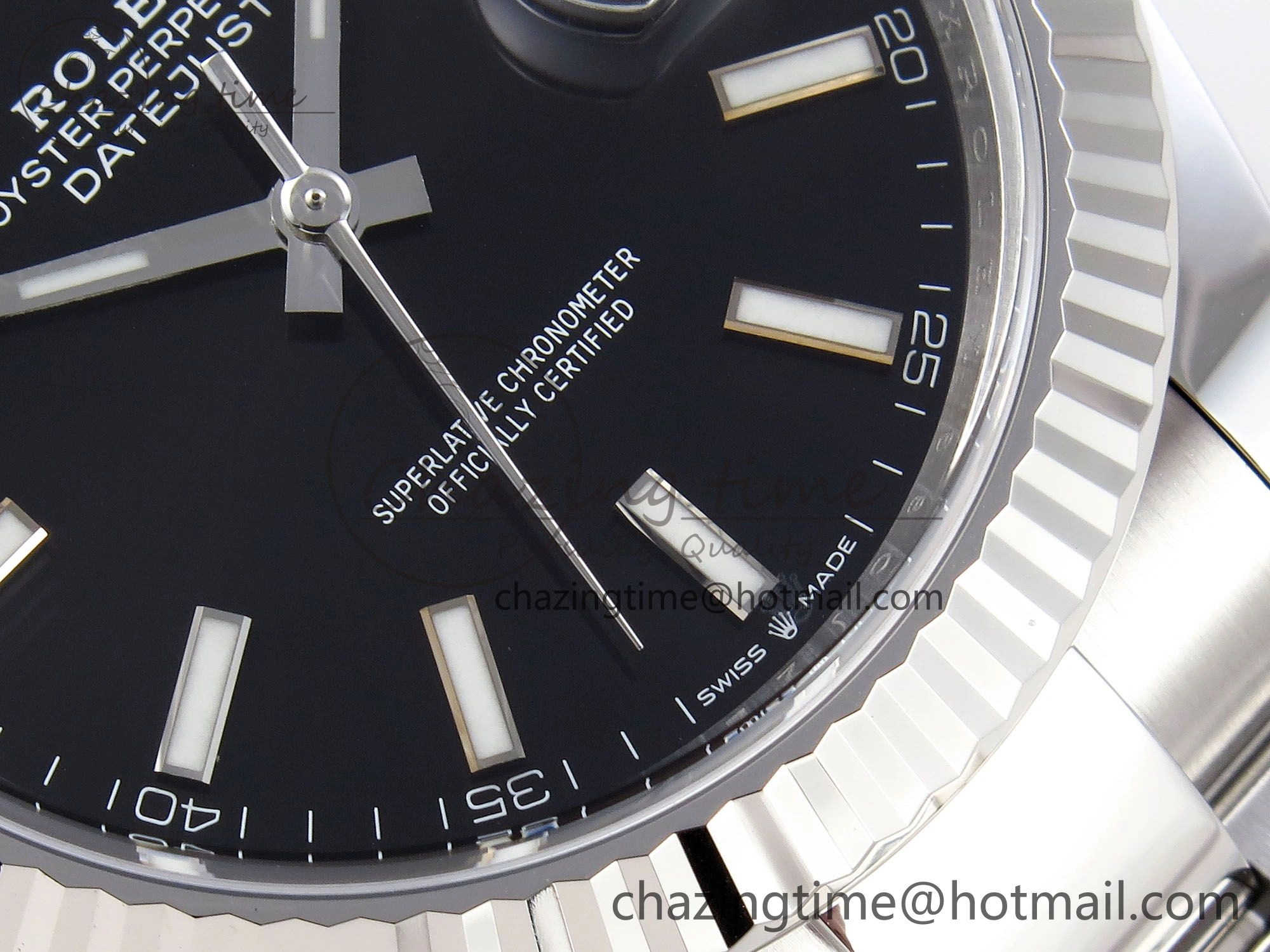 DateJust 41 126334 C+F 1:1 Best Edition 904L Steel Black Dial on SS Oyster Bracelet VR WaterResistant 1396
