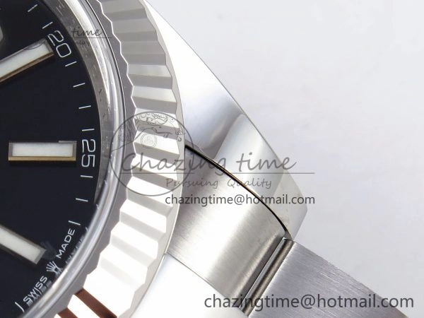DateJust 41 126334 C+F 1:1 Best Edition 904L Steel Black Dial on SS Oyster Bracelet VR WaterResistant 1396