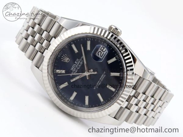 GoodFit DateJust 41 126334 C+F 1:1 Best Edition 904L Steel Blue Dial on SS Jubilee Bracelet VR 1393
