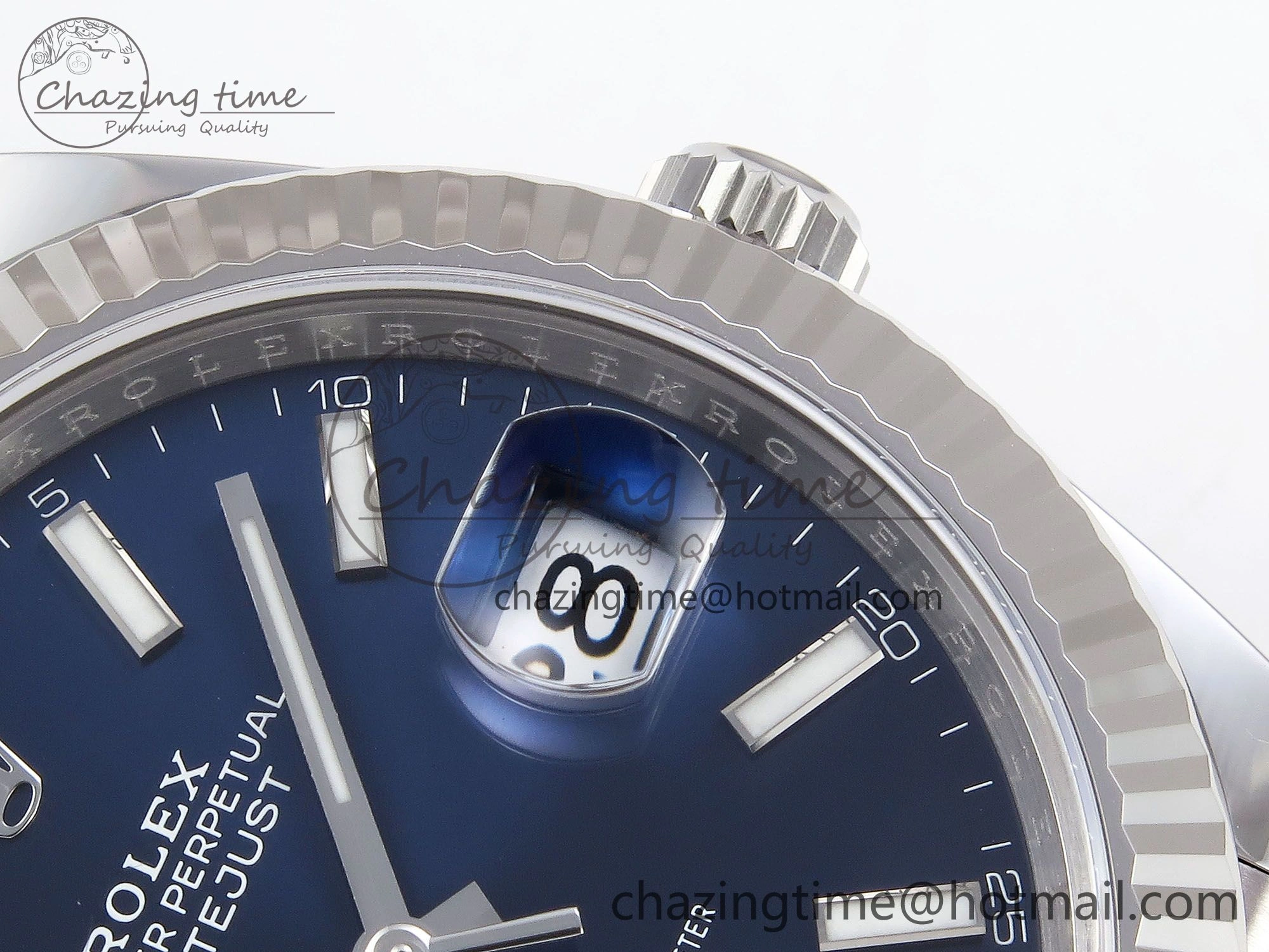 GoodFit DateJust 41 126334 C+F 1:1 Best Edition 904L Steel Blue Dial on SS Jubilee Bracelet VR 1393