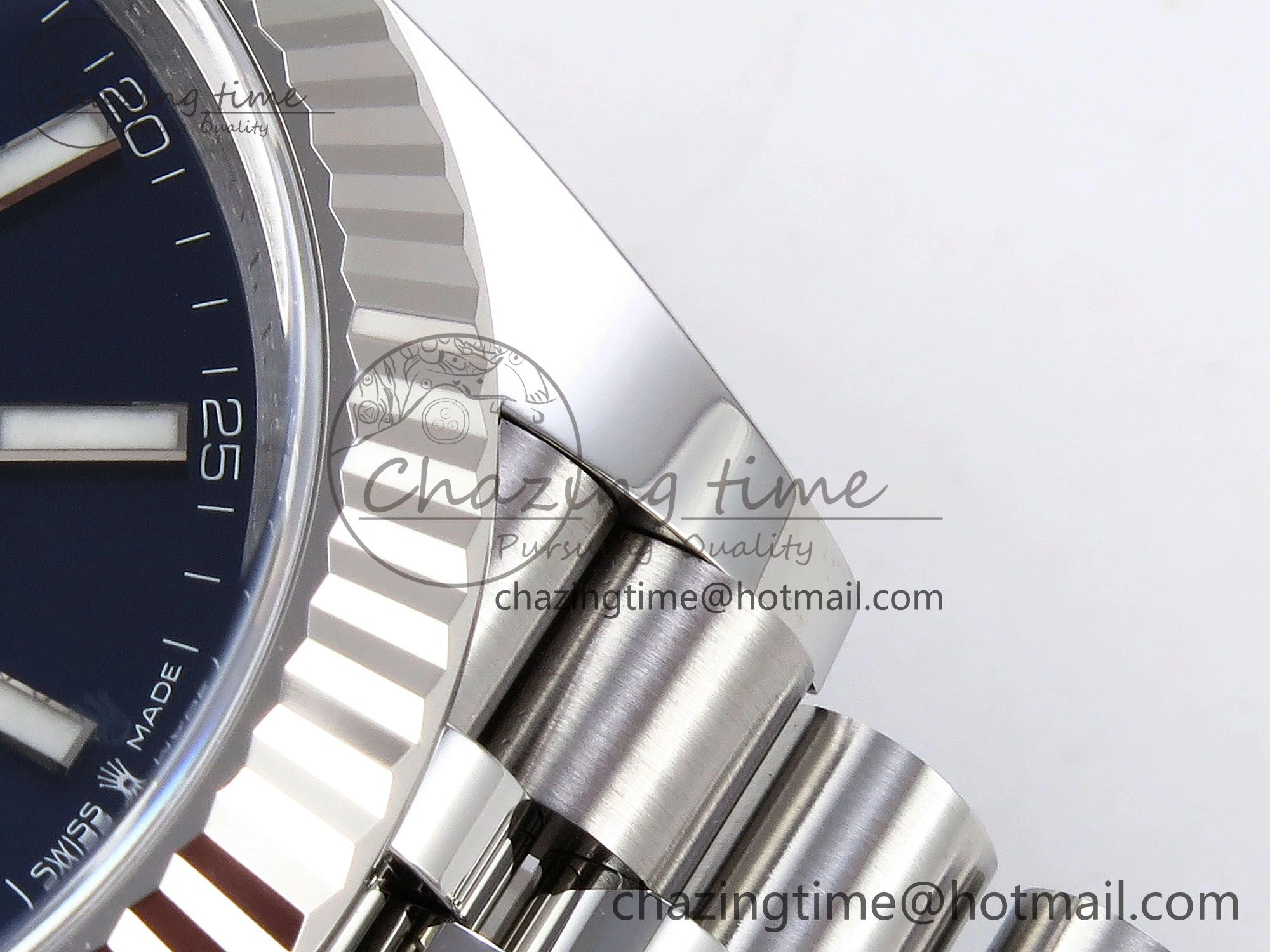 GoodFit DateJust 41 126334 C+F 1:1 Best Edition 904L Steel Blue Dial on SS Jubilee Bracelet VR 1393