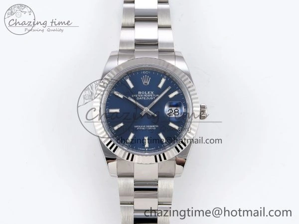 DateJust 41 126334 C+F 1:1 Best Edition 904L Steel Blue Dial on SS Oyster Bracelet VR Timeless 1403