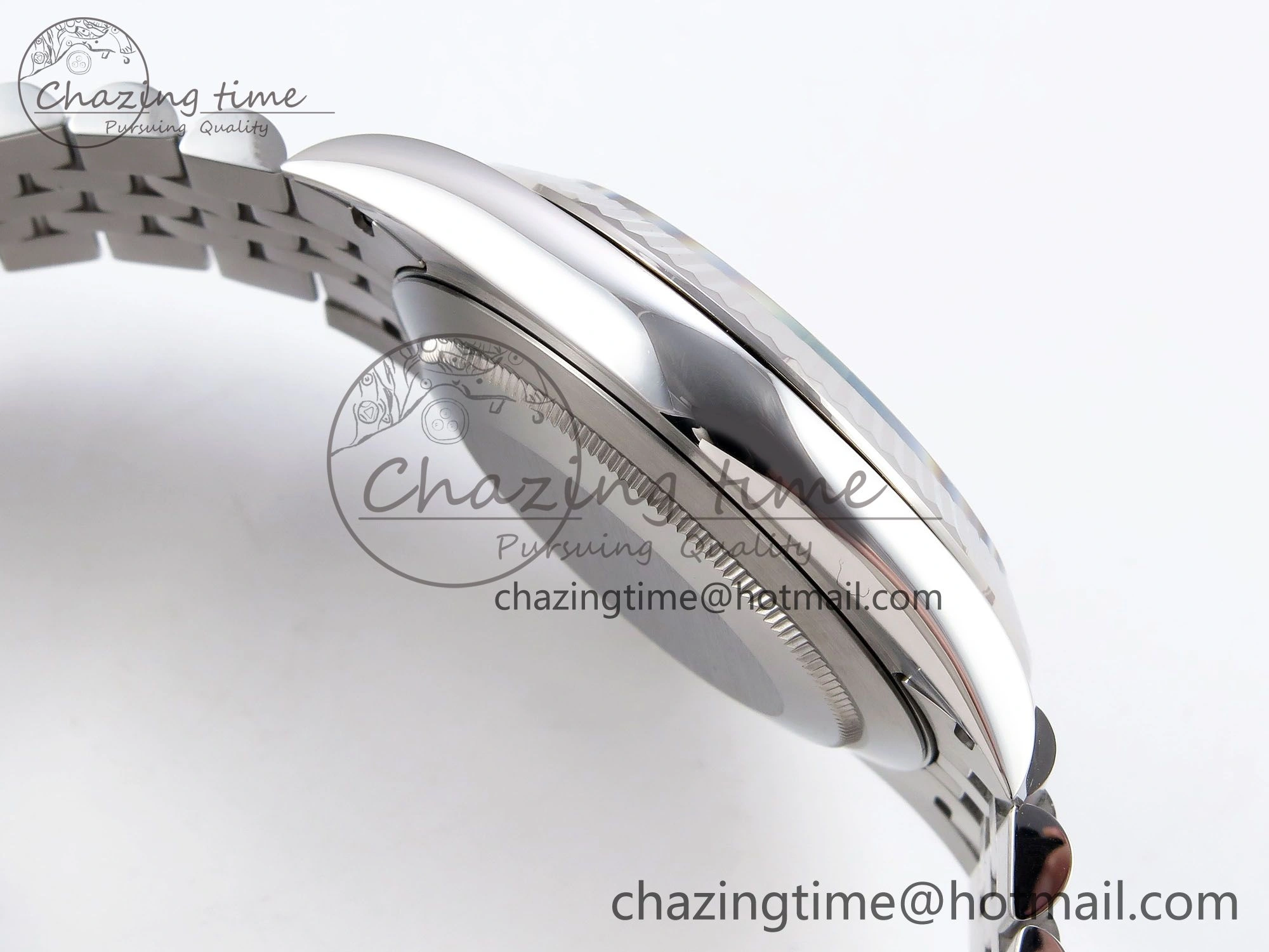 DateJust 41 126334 C+F 1:1 Best Edition 904L Steel Gray Dial Green Roman on SS Jubilee Bracelet VR FastDry 1390