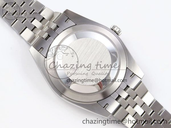 DateJust 41 126334 C+F 1:1 Best Edition 904L Steel Gray Dial Green Roman on SS Jubilee Bracelet VR FastDry 1390
