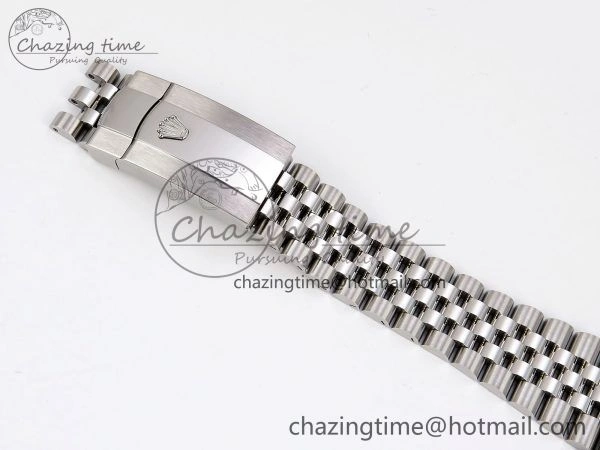 DateJust 41 126334 C+F 1:1 Best Edition 904L Steel Gray Dial Green Roman on SS Jubilee Bracelet VR FastDry 1390