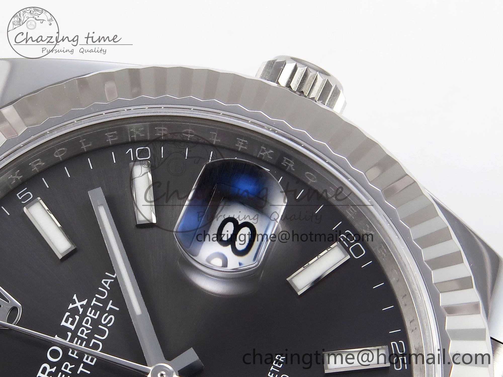 Breathable DateJust 41 126334 C+F 1:1 Best Edition 904L Steel Gray Dial on SS Jubilee Bracelet VR 1391