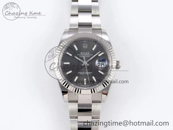 DateJust 41 126334 C+F 1:1 Best Edition 904L Steel Gray Dial on SS Oyster Bracelet VR Practical 1397