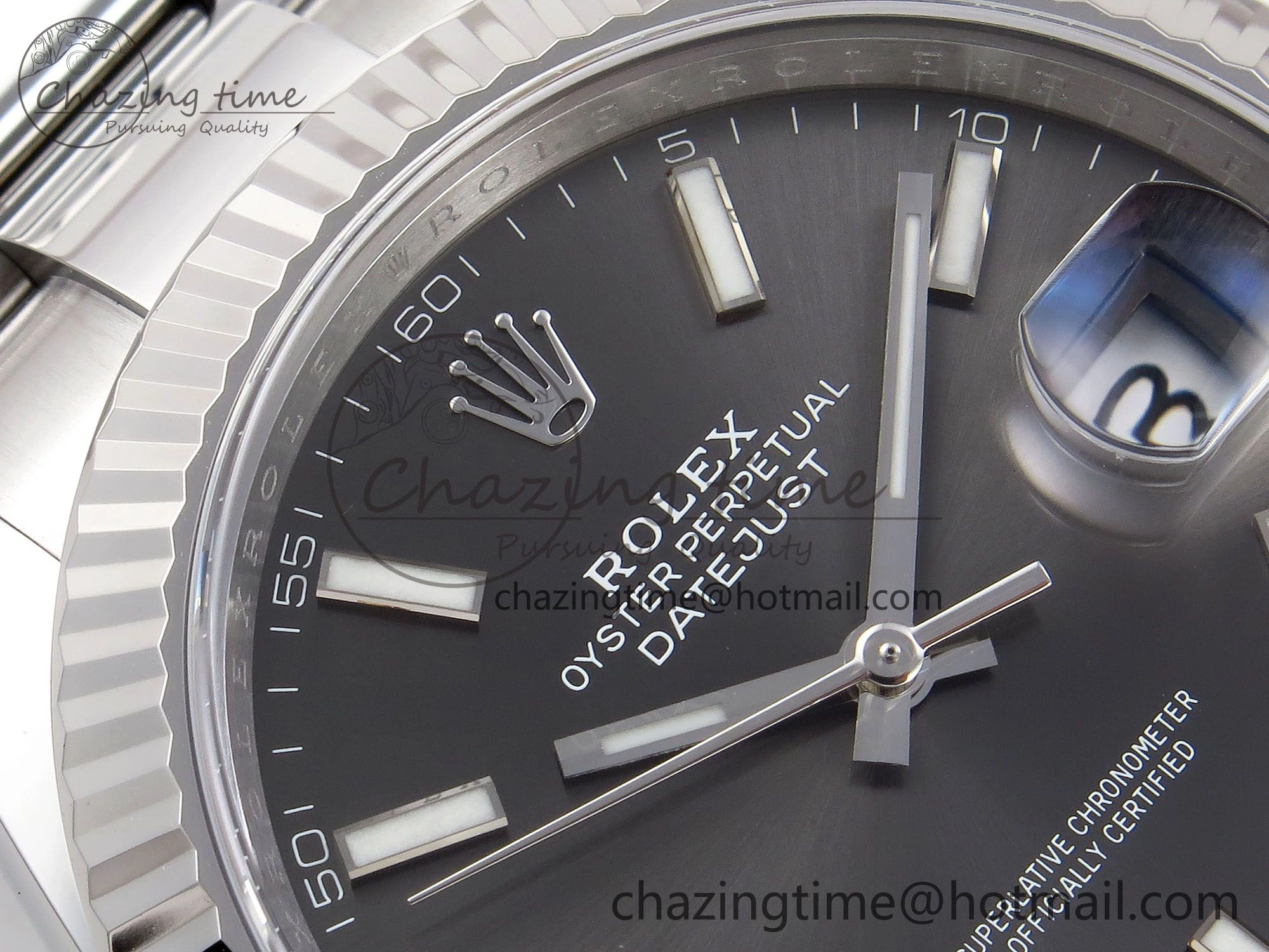 DateJust 41 126334 C+F 1:1 Best Edition 904L Steel Gray Dial on SS Oyster Bracelet VR Practical 1397