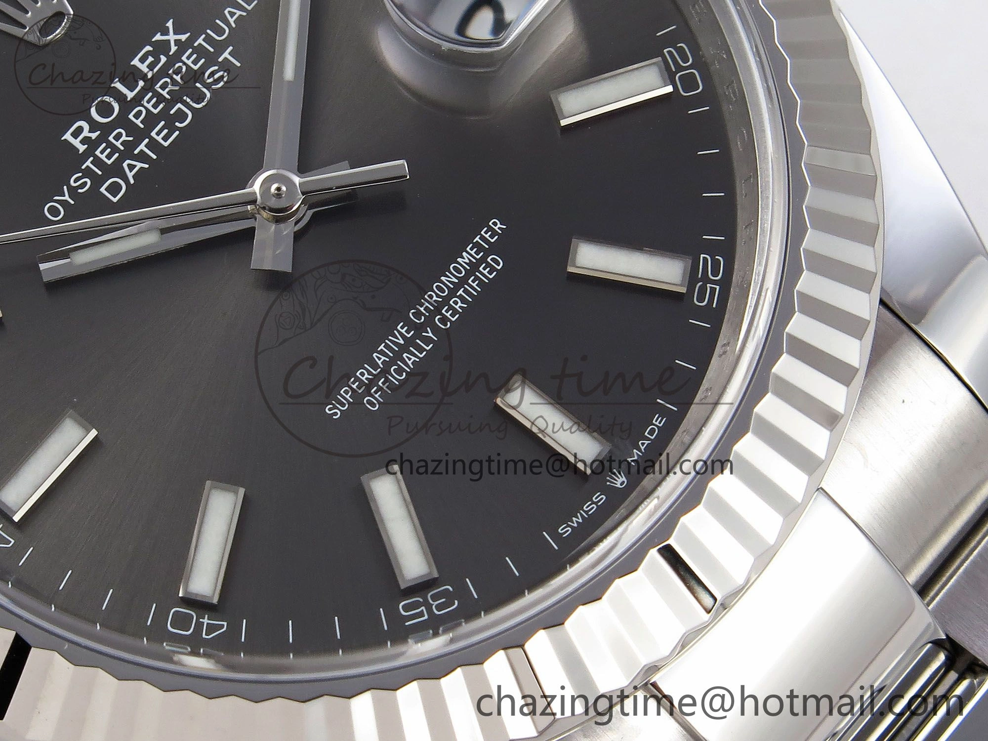 DateJust 41 126334 C+F 1:1 Best Edition 904L Steel Gray Dial on SS Oyster Bracelet VR Practical 1397