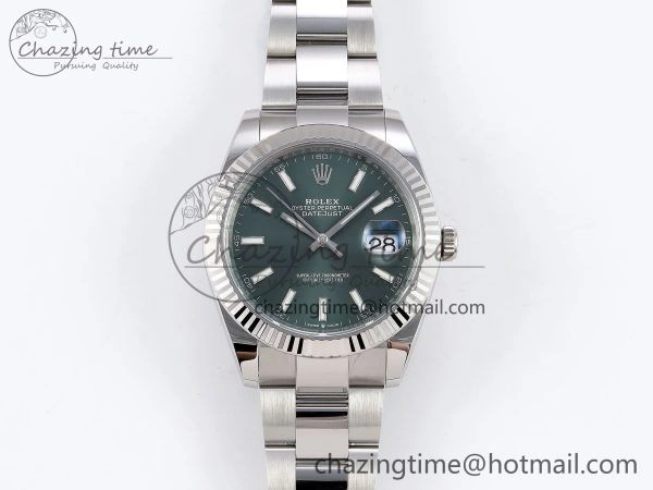 RelaxedFit DateJust 41 126334 C+F 1:1 Best Edition 904L Steel Green Dial on SS Oyster Bracelet VR 1401