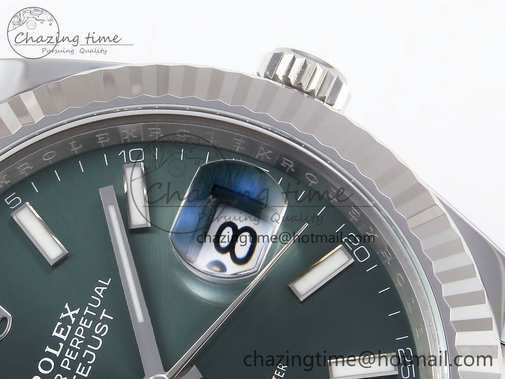 RelaxedFit DateJust 41 126334 C+F 1:1 Best Edition 904L Steel Green Dial on SS Oyster Bracelet VR 1401