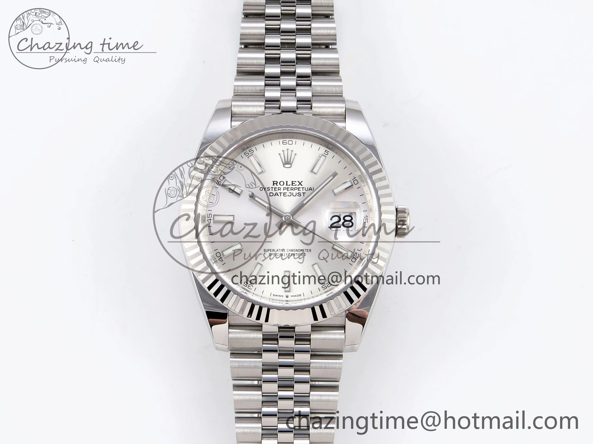 Soft DateJust 41 126334 C+F 1:1 Best Edition 904L Steel Silver Dial on SS Jubilee Bracelet VR 1389