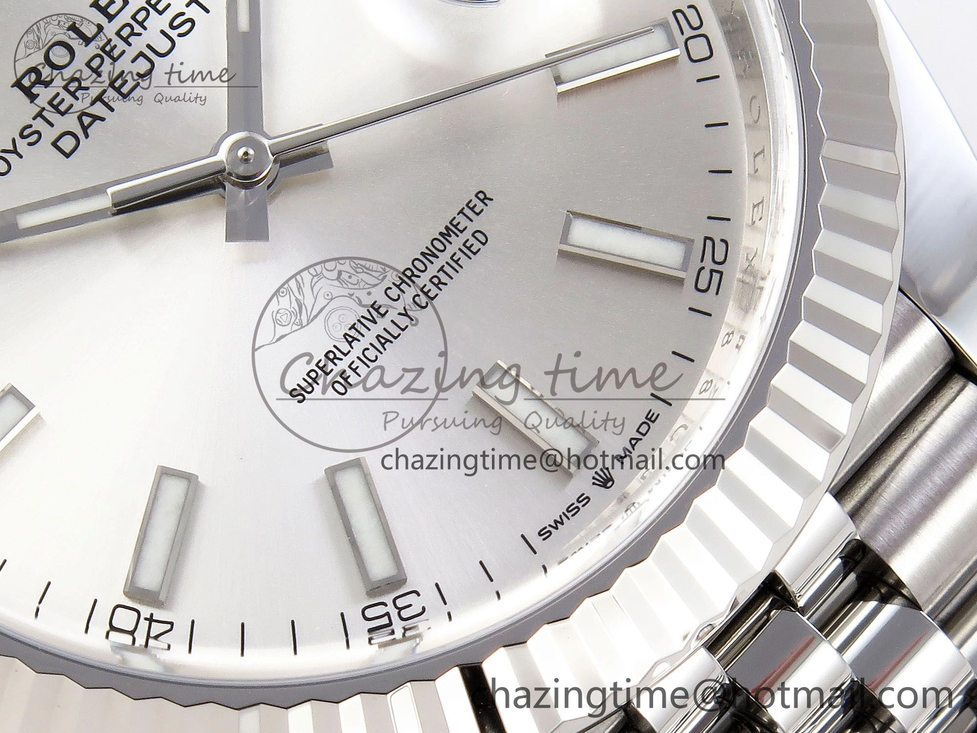 Soft DateJust 41 126334 C+F 1:1 Best Edition 904L Steel Silver Dial on SS Jubilee Bracelet VR 1389