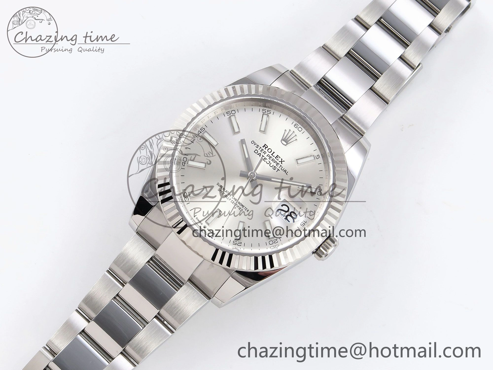Trendy DateJust 41 126334 C+F 1:1 Best Edition 904L Steel Silver Dial on SS Oyster Bracelet VR 1400