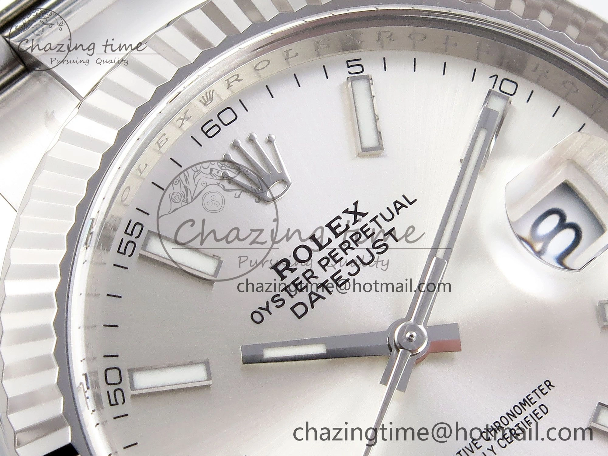 Trendy DateJust 41 126334 C+F 1:1 Best Edition 904L Steel Silver Dial on SS Oyster Bracelet VR 1400