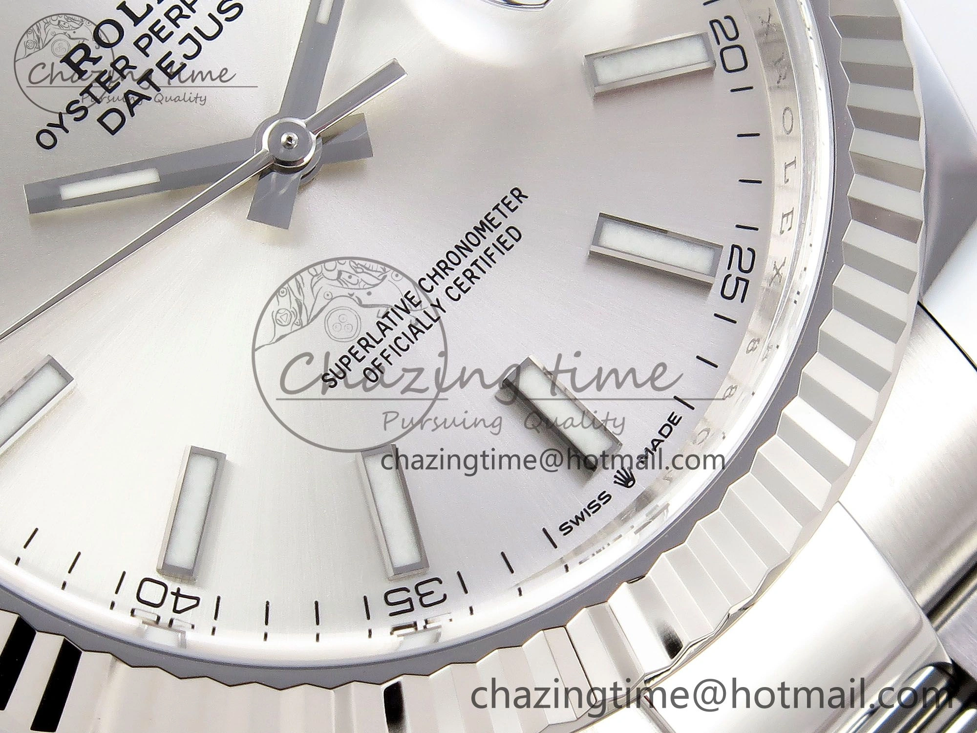 Trendy DateJust 41 126334 C+F 1:1 Best Edition 904L Steel Silver Dial on SS Oyster Bracelet VR 1400