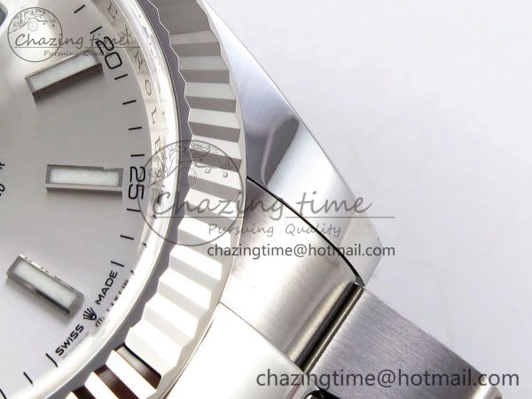 Trendy DateJust 41 126334 C+F 1:1 Best Edition 904L Steel Silver Dial on SS Oyster Bracelet VR 1400