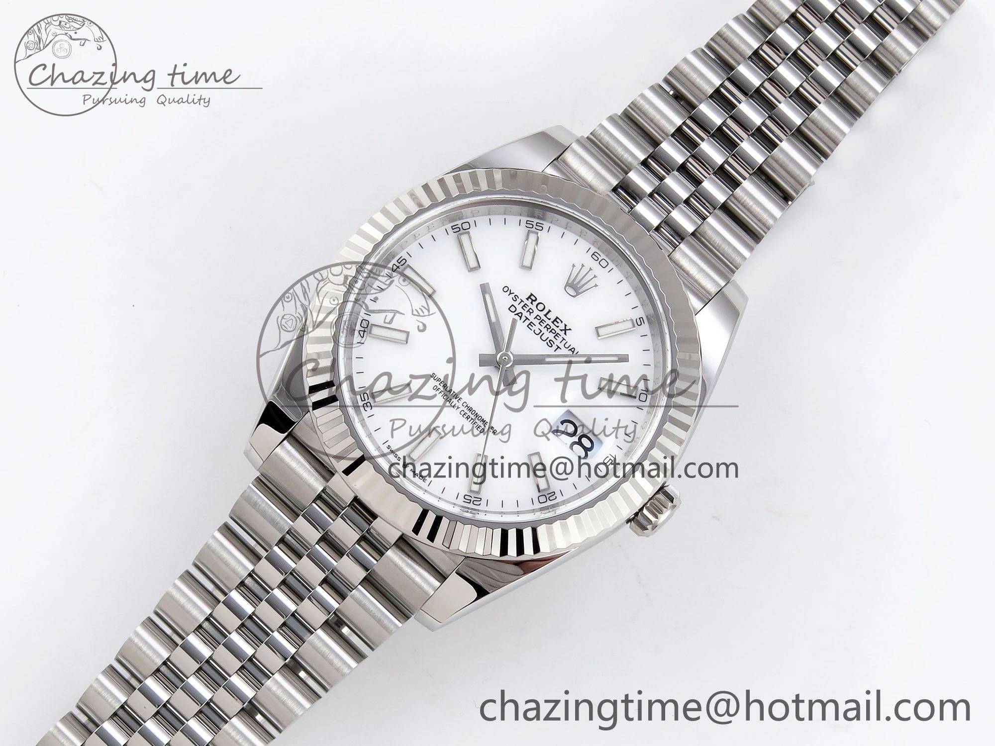 DateJust 41 126334 C+F 1:1 Best Edition 904L Steel White Dial on SS Jubilee Bracelet VR WrinkleFree 1388