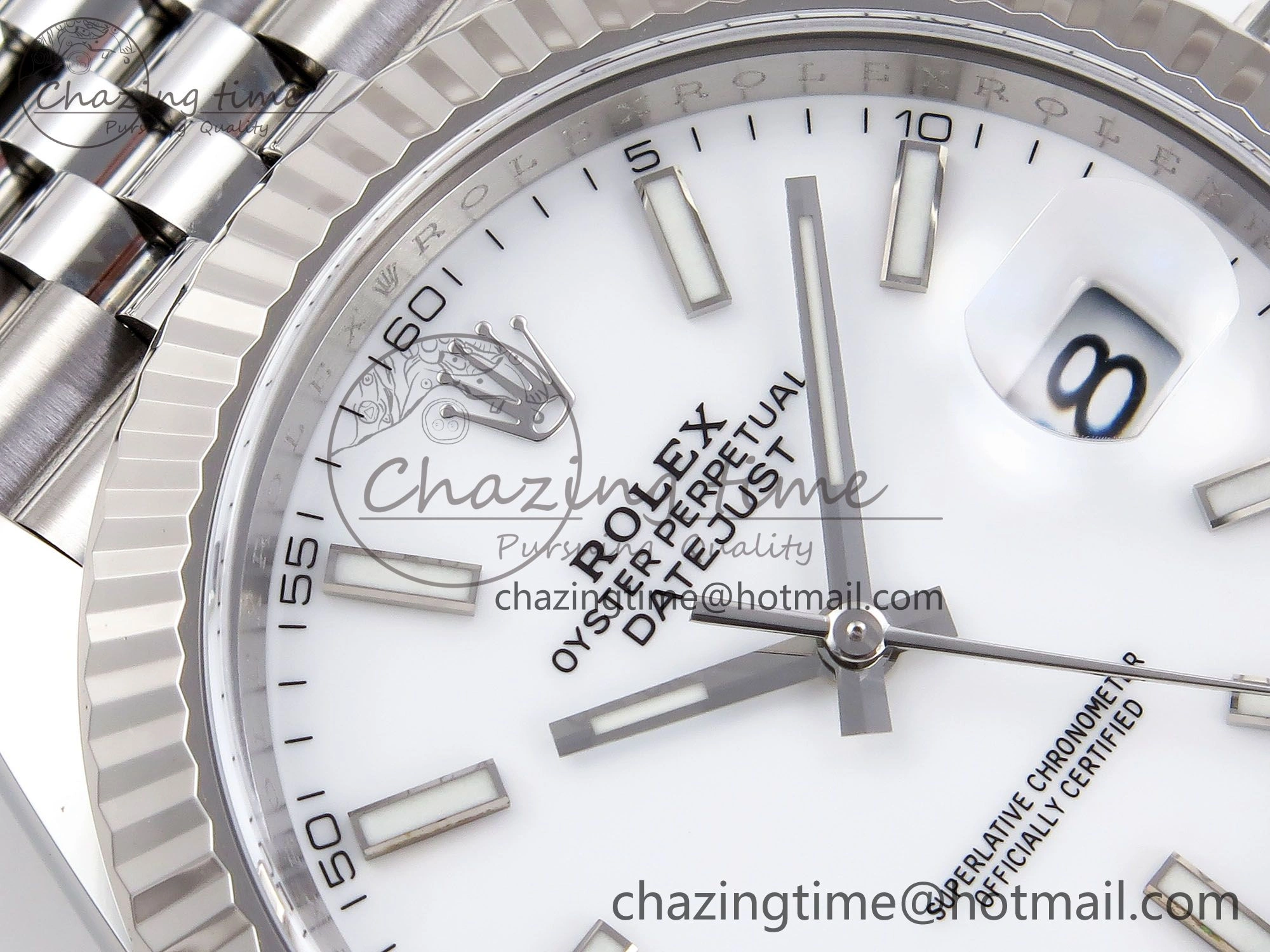 DateJust 41 126334 C+F 1:1 Best Edition 904L Steel White Dial on SS Jubilee Bracelet VR WrinkleFree 1388