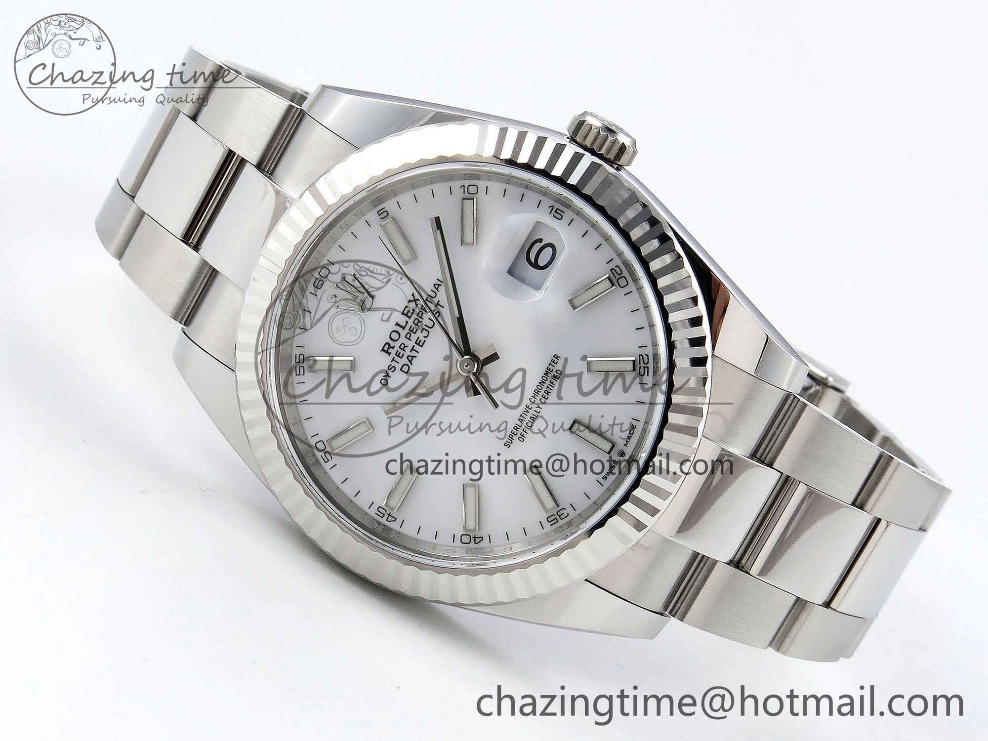 Neat DateJust 41 126334 C+F 1:1 Best Edition 904L Steel White Dial on SS Oyster Bracelet VR 1398