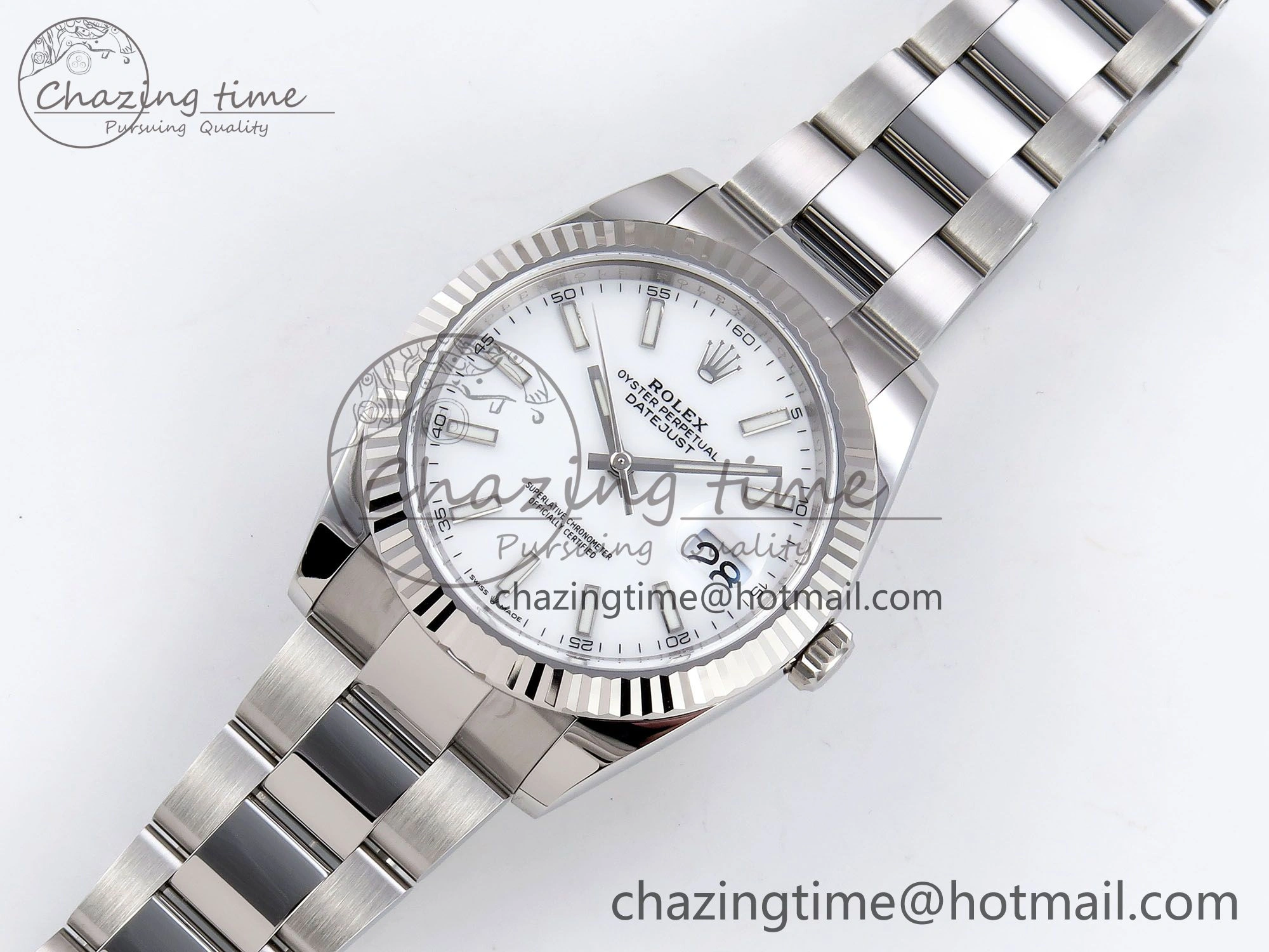 Neat DateJust 41 126334 C+F 1:1 Best Edition 904L Steel White Dial on SS Oyster Bracelet VR 1398
