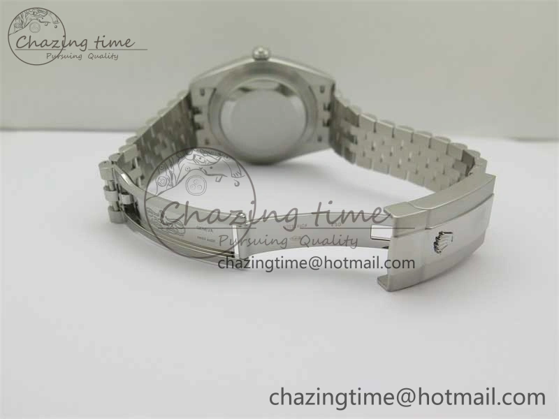Flexible DateJust 41 126334 Clean 1:1 Best Edition 904L Steel Black Stick Dial on Jubilee Bracelet VR 2466