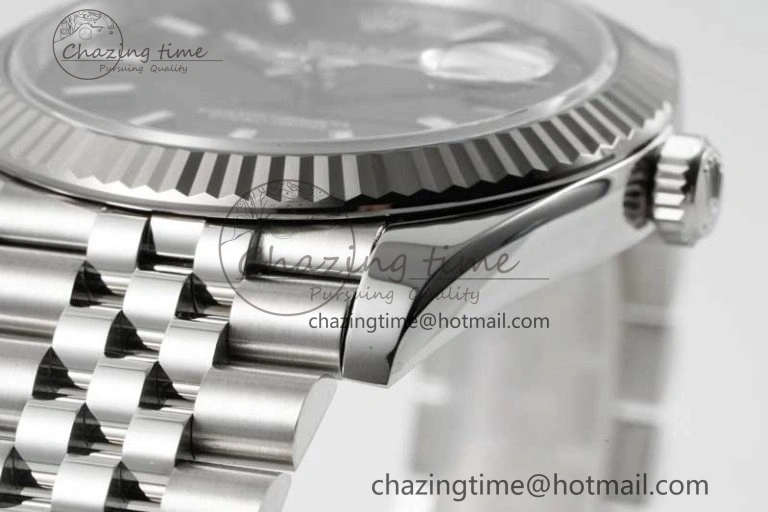 QuickDry DateJust 41 126334 Clean 1:1 Best Edition 904L Steel Black Stick Dial on Jubilee Bracelet VR 2435