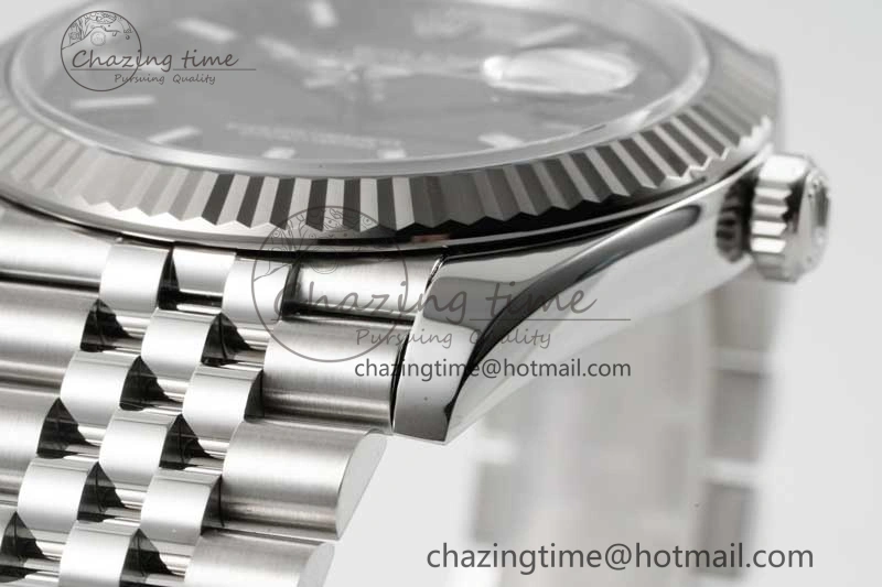 QuickDry DateJust 41 126334 Clean 1:1 Best Edition 904L Steel Black Stick Dial on Jubilee Bracelet VR 2435