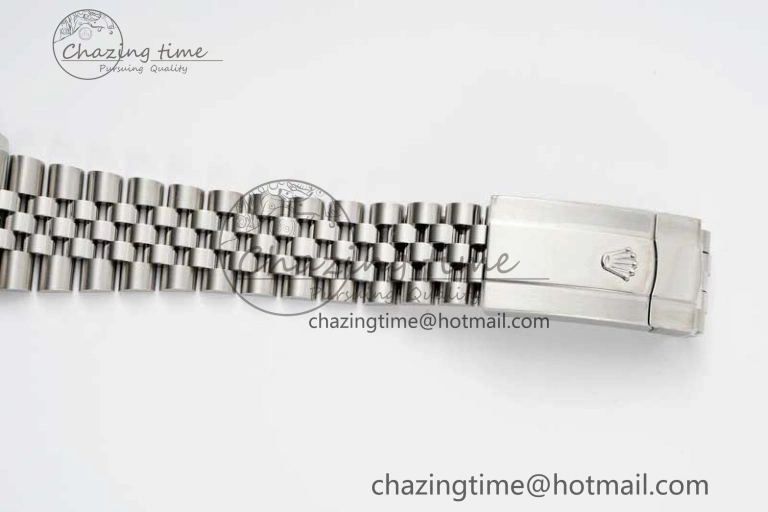 WeatherProof DateJust 41 126334 Clean 1:1 Best Edition 904L Steel Blue Stick Dial on Jubilee Bracelet VR 2436