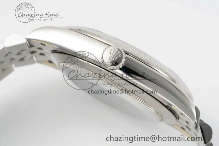 WeatherProof DateJust 41 126334 Clean 1:1 Best Edition 904L Steel Blue Stick Dial on Jubilee Bracelet VR 2436