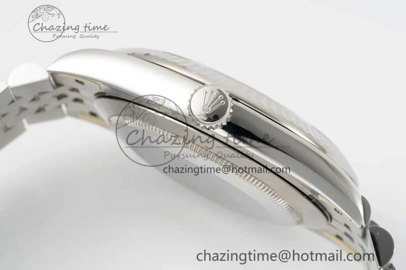WeatherProof DateJust 41 126334 Clean 1:1 Best Edition 904L Steel Blue Stick Dial on Jubilee Bracelet VR 2436