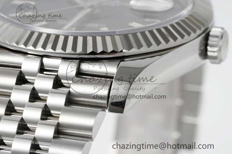 WeatherProof DateJust 41 126334 Clean 1:1 Best Edition 904L Steel Blue Stick Dial on Jubilee Bracelet VR 2436