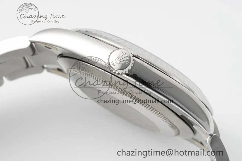 Breathable DateJust 41 126334 Clean 1:1 Best Edition 904L Steel Gray Roman Dial on Oyster Bracelet VR 2430