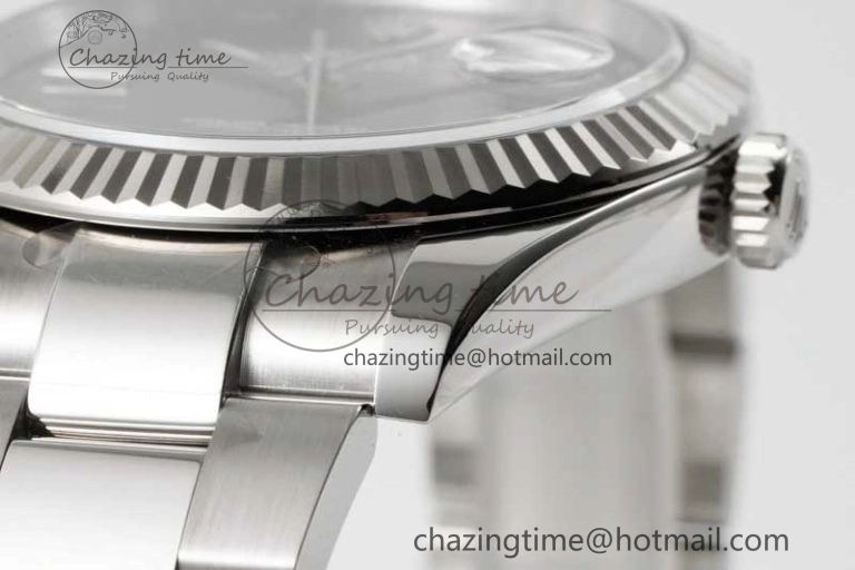 Breathable DateJust 41 126334 Clean 1:1 Best Edition 904L Steel Gray Roman Dial on Oyster Bracelet VR 2430