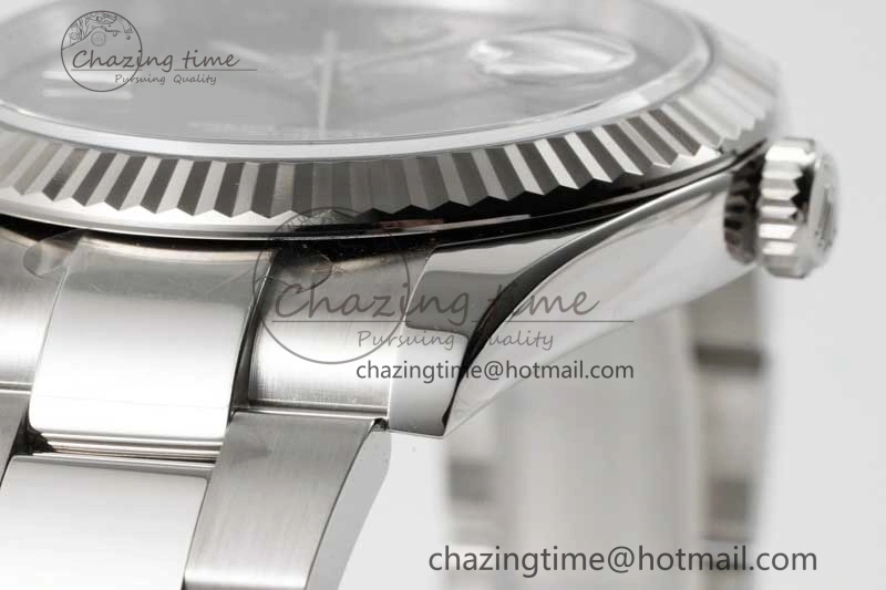 Breathable DateJust 41 126334 Clean 1:1 Best Edition 904L Steel Gray Roman Dial on Oyster Bracelet VR 2430