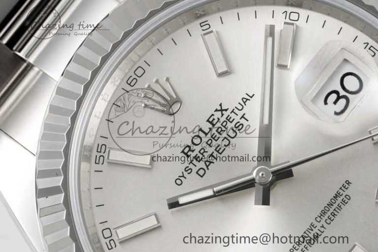 DateJust 41 126334 Clean 1:1 Best Edition 904L Steel Silver Stick Dial on Oyster Bracelet VR Trendy 2434