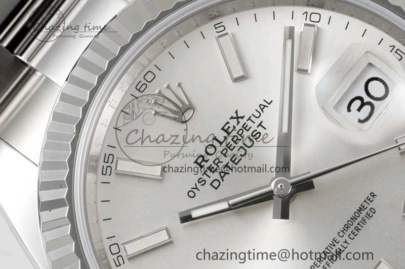 DateJust 41 126334 Clean 1:1 Best Edition 904L Steel Silver Stick Dial on Oyster Bracelet VR Trendy 2434