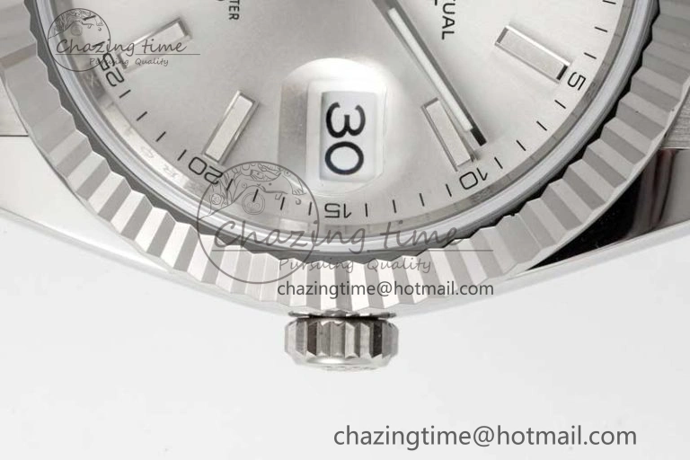 DateJust 41 126334 Clean 1:1 Best Edition 904L Steel Silver Stick Dial on Oyster Bracelet VR Trendy 2434
