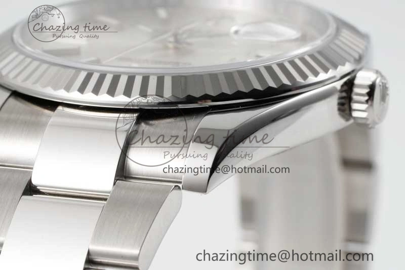 DateJust 41 126334 Clean 1:1 Best Edition 904L Steel Silver Stick Dial on Oyster Bracelet VR Trendy 2434