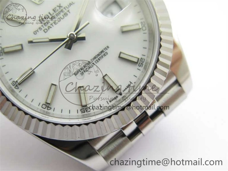 MultiPurpose DateJust 41 126334 Clean 1:1 Best Edition 904L Steel White Stick Dial on Jubilee Bracelet VR 2465