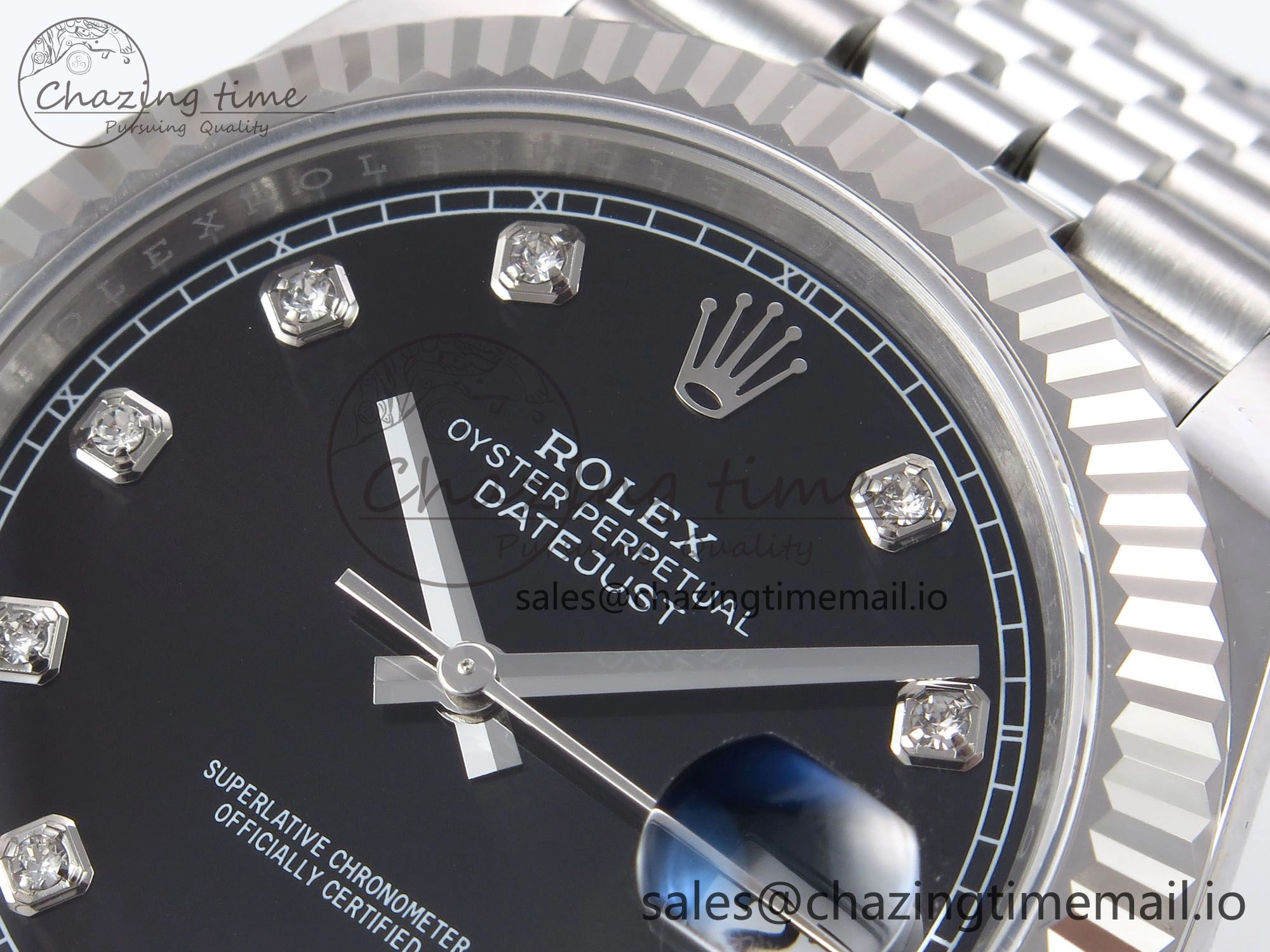 DateJust 41 126334 EWEF Best Edition Black Diamonds Dial on Jubilee Bracelet A Sporty 1050