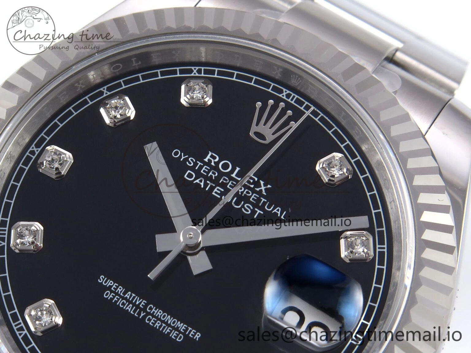 DateJust 41 126334 EWEF Best Edition Black Diamonds Dial on Oyster Bracelet A Timeless 1058